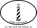 CAPE HATTERAS LIGHT Oval Bumper Sticker