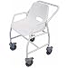 Hythe fixed height mobile shower chair available with 4 braked castors
