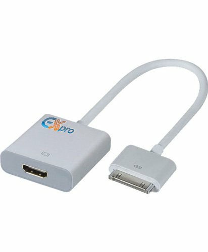 Ex-Pro® iPad / iPad 2 / iPad 3 to HDMI Cable Adapter Connection for iPad + HDMI Cable