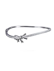 5.10ct Black Diamond Accented Bangle 14k Gold