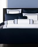 Hotel Collection Tri Colorblock Duvet Cover, Queen Marine