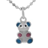 Sterling Silver Child Teddy Bear Necklace