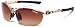 Tifosi Womens Wisp T-I905 Dual lens Sunglasses,Crystal Brown Frame/Brown Gradient, Ac Red, and Clear
