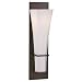 Murray Feiss WB1220ORB One-Light Boulevard Collection Wall Bracket, Oil Rubbed Bronze with Opal Etched Glass Shade