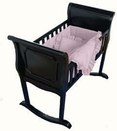 Pink Gingham Cradle Bedding-Size 15x33