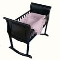 Pink Gingham Cradle Bedding-Size 15x33