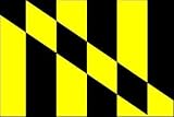 3 x 5 Feet Lord Baltimore Nylon - indoor Historical Flags Made in US.