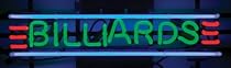 Billiards Neon Sign