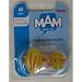 Sassy Mam Soft Pacifier Keeper, All Ages. Yellow Binky Holder.