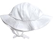 Under The Nile Poplin Sunhat, White, 12-24 Months