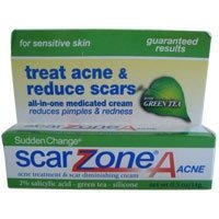 Sudden Change Scar ZoneA Acne Treatment & Scar Diminishing Cream with Green Tea for Sensitive Skin, .5 oz.
