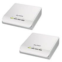 ZyXEL PLA400 200 Mbps Powerline HomePlug AV Desktop Adapter (Starter Kit--2 units)