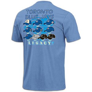 Majestic Toronto Blue Jays Light Blue Nostalgia Vintage T-shirt (Medium)