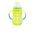 Nuby Wide Neck Bottle With Handle, 10 Ounce, Colors May Vary