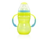 NubyWideNeckBottleWithHandle,ColorsMayVary,10Ounce