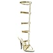 Sexy Strap Up Sandal - Gold