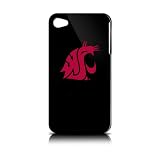 NCAA Washington State Cougars Varsity Jacket Hardshell Case for Apple iPhone 4, Black