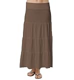 Michael Stars Micro Jersey Tiered Maxi Skirt-Dress