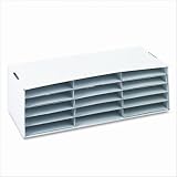 Corrugated Paper Sorter/Storage Box, 15 Sections, 13-1/2 x 28-3/4 x 8-1/2