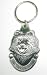 Pewter Pomeranian Key Chain Ring Made in the USA