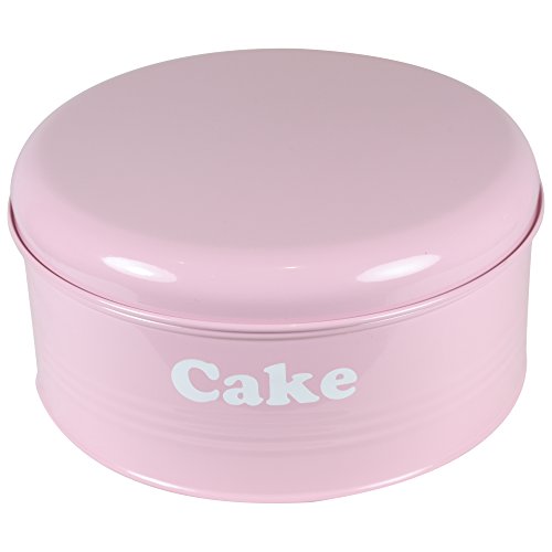 Best Deal west5products Vintage Retro Design Pink Metal Cake Tin Top