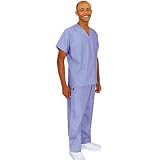 Cherokee Uniforms Authentic Workwear Unisex Scrub Set (Olive, XL)