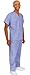 Cherokee Uniforms Authentic Workwear Unisex Scrub Set (Navy, XL)