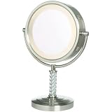 Jerdon Eclipse 8 &acute; Table Top Mirror, 6X - 1X Magnification, Nickel Finish - B000X2SU34