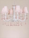 AF Lighting 5444-6H Cotton Candy Chandelier Snowflake White 26