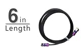 Solid Signal 6 Inch Razor Mini Coax Cable with Compression Connectors
