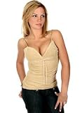 Women's Corduroy Spaghetti Strap Shirt