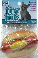 Vo-Toys Vinyl Hot Dog with the Works Dog Toy