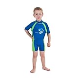 Kids Blue/Green Floating Swimsuit Sun Protection Swim Suit SPF+50 Flotation Suit Size Medium for Kids Age 3.5-5.5 Years Old : image