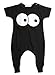 Newborn Toddler Infant Baby Boy Girl Romper Jumpsuit Bodysuit Clothes Outfits (12-18 Months, Black)