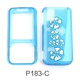 Nokia 5610 XpressMusic 1/2 Hawaian Flower. Blue Hard Case/Cover/Faceplate/S ....