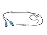 Zoom Produkt-Bild: 1524-05 Seat / Skoda / VW DIN-Antennenadapter 2x Fakra (Z) mit Phantomeinspeisung