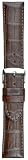 Hadley-Roma Men's 20-mm Dark Brown Genuine Alligator Leather Watch Strap #MS2022RZ-200