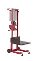 Mobile MW500 Steel Manual Winch Stacker, 4" - 54" Lift Height, 500 lbs Capacity