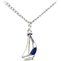 Handcrafted Stainless Steel Sailing Sailboat Necklace