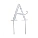 Cathy's Concepts Rhinestone Crystal Cake Topper, 4-1/4-Inch, Letter A
