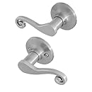 Honeywell 8108303 Scroll Passage Door Lever, Satin Nickel
