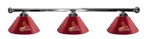 St. Louis Cardinals Pool Table Light - Chrome Bar