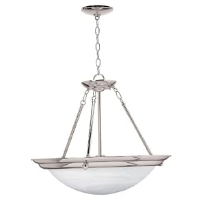 American Fluorescent H7313BN Duomo Large Semi-Flush, Brushed Nickel by 