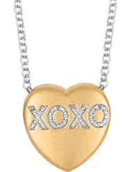 Sweethearts® Heart Shaped Necklace Pendant Yellow Gold Plated/Sterling Silver 650271