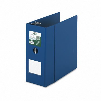 Samsill 16302 Antimicrobial Locking D-Ring Binder For 11 X 8-1/2 Sheets, 5 Cap., Dark Blue