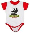 BOB MARLEY - One Love Creeper - Red / White Onesie / Baby Ringer T-shirt