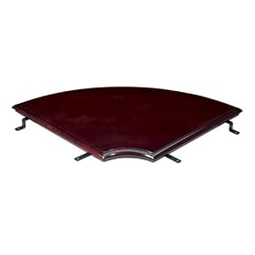 Office Star V1333M Work Smart Mahogany Finish Modular Corner Connector Add-On Kit by Office Star
