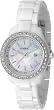 Fossil #ES2437 Women's White Acrylic Crystal Accented Bezel MOP Dial Watch