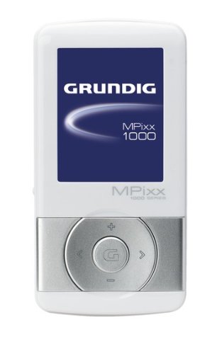 Produkt-Bild: Grundig MPixx 1200 SP 2 GB MP3/Video-Player (4,6 cm (1,8 Zoll) TFT-Display, UKW-Radio, Kartenslot, USB 2.0) wei&szlig;