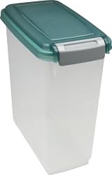 IRIS Airtight Pet Food Storage Container, 11 Quart, Green